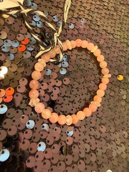 Rose Quartz Handmade Bracelet