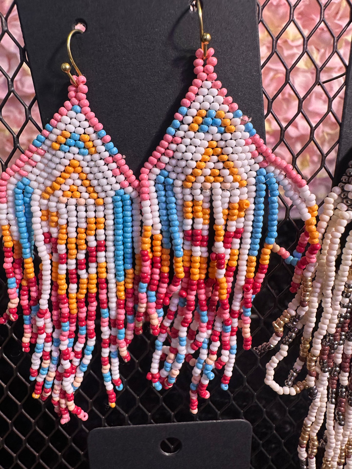 Summer Neon Beaded Earrings