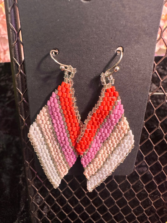 Summer Neons beaded earrings