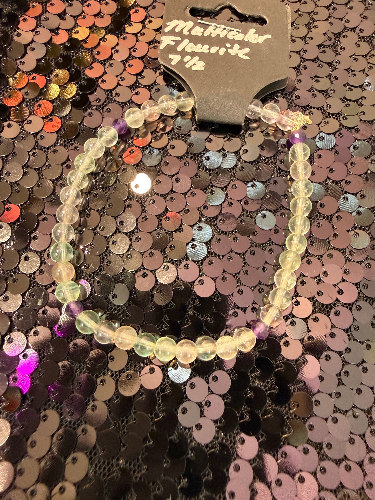 Multicolor Flourite Handmade Bracelet