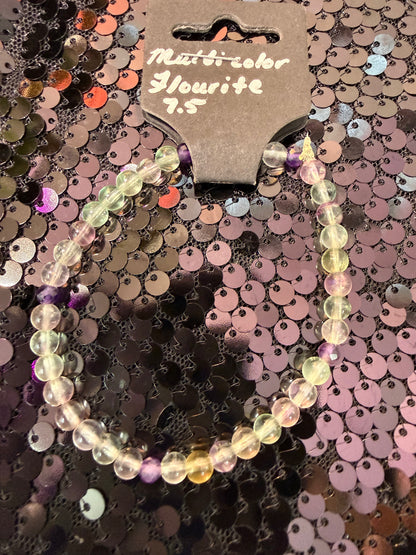 Multicolor Flourite Handmade Bracelet