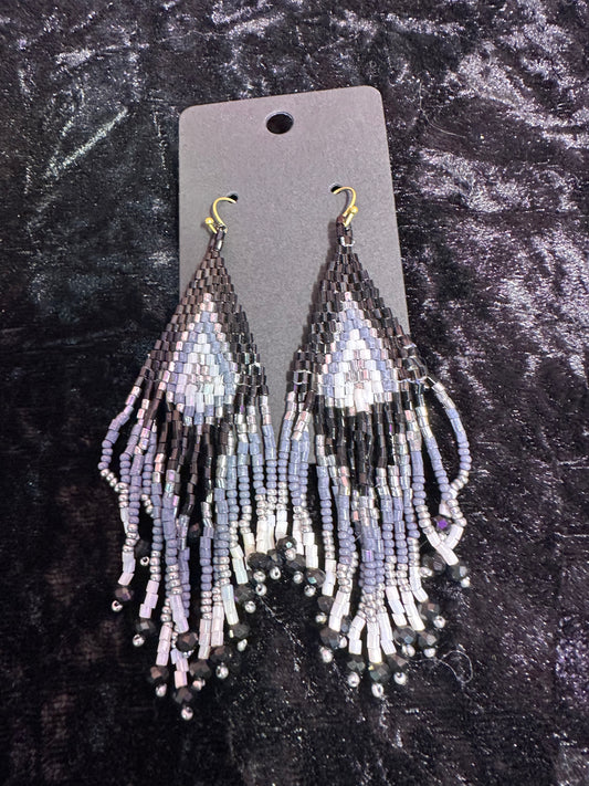 Summer beaded collection black silver