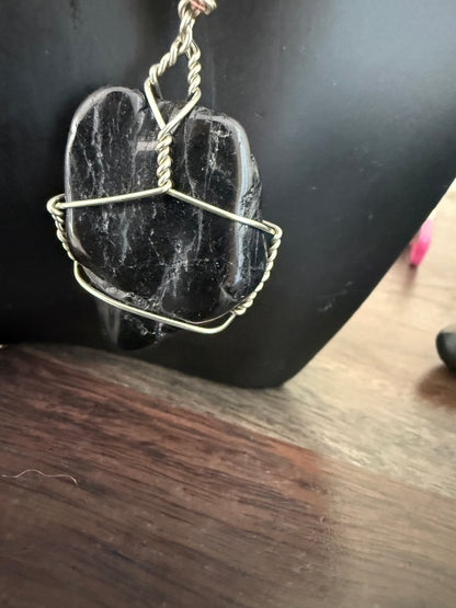 Black tourmaline pendant