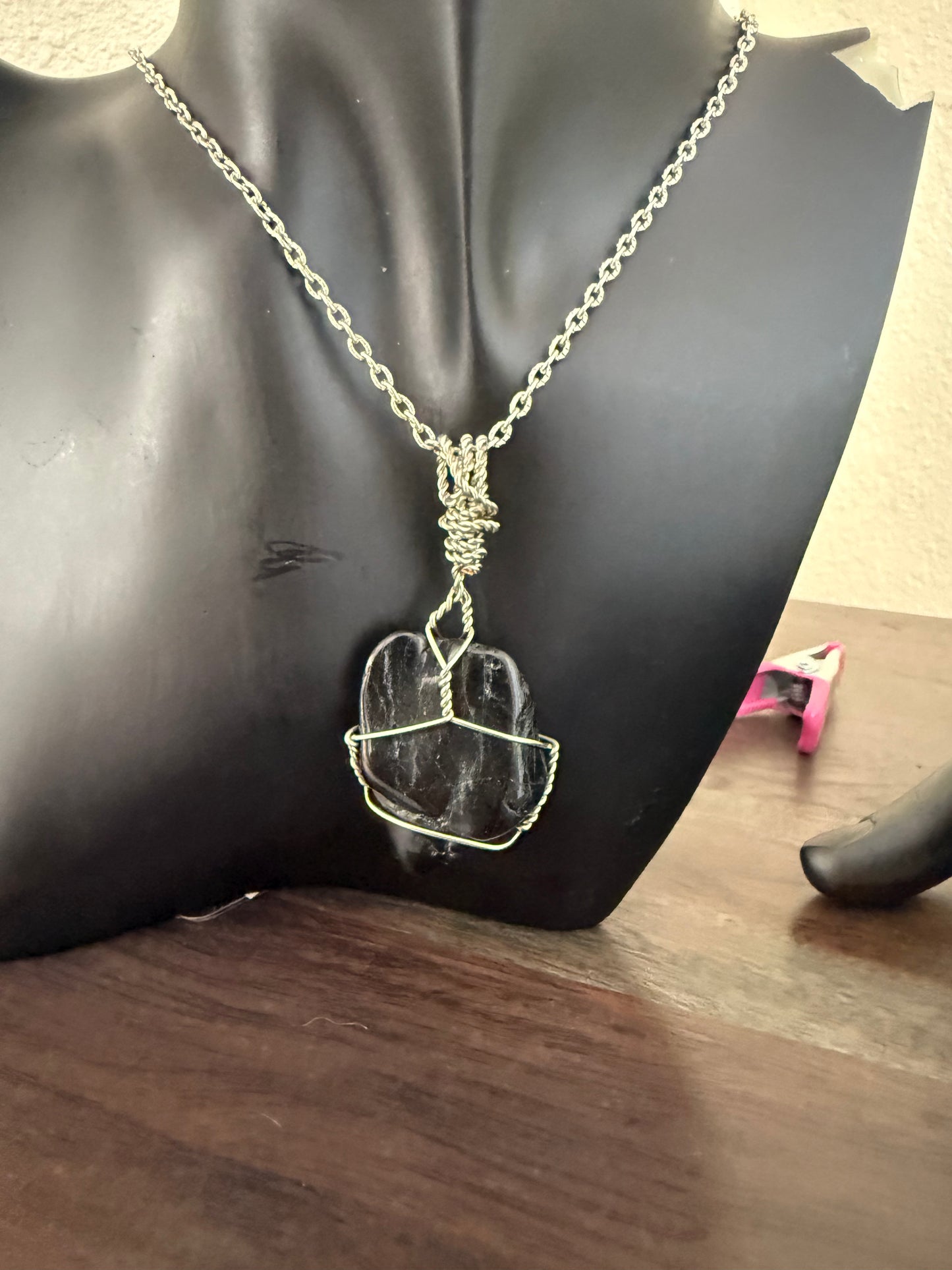 Black tourmaline pendant