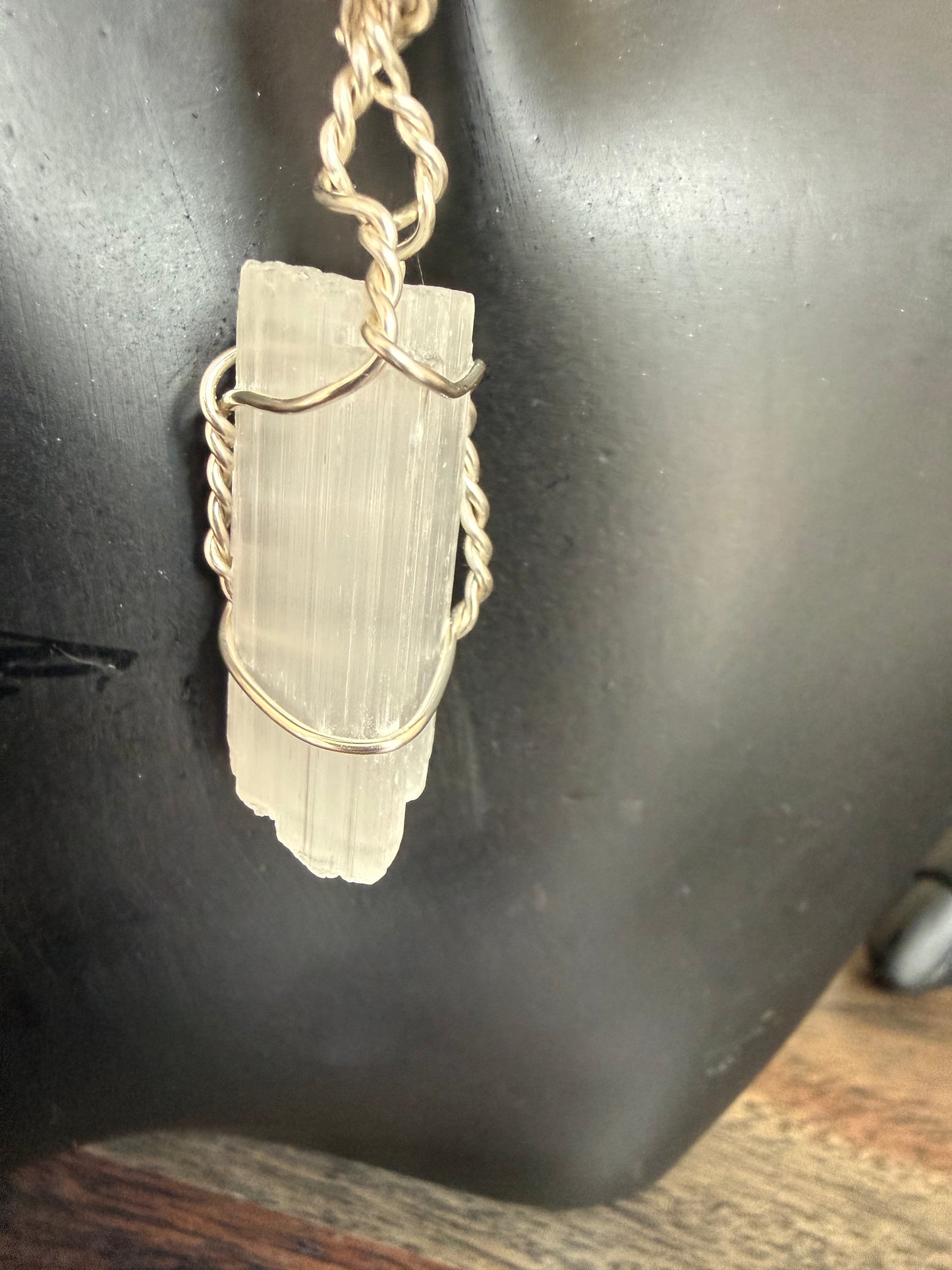 Selenite Crystal Pendant