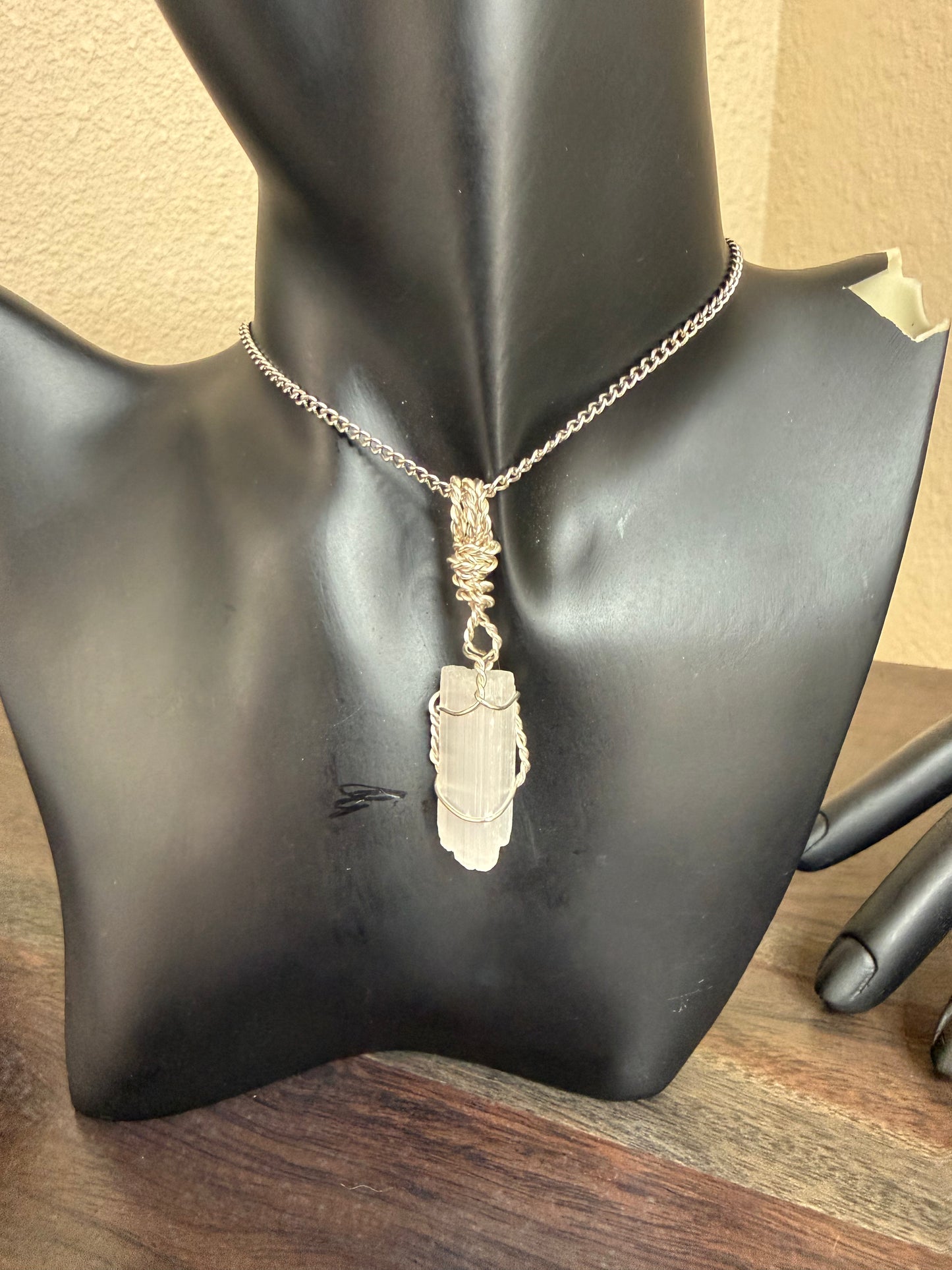Selenite Crystal Pendant