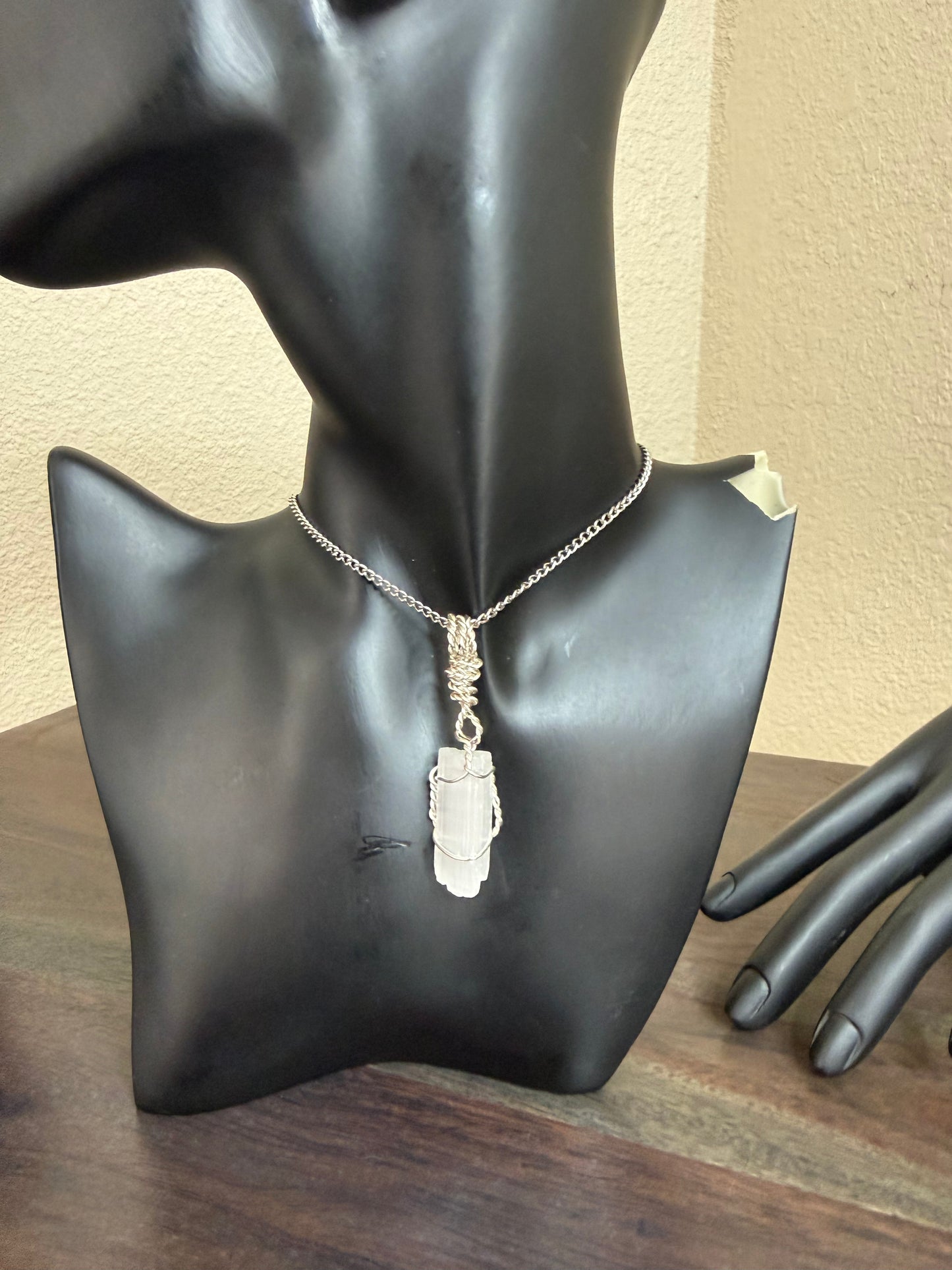 Selenite Crystal Pendant