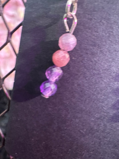 Flourite mini dangle earrings