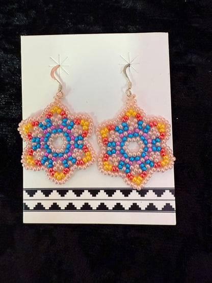 Genuine Hand beaded Indigenous Earrings