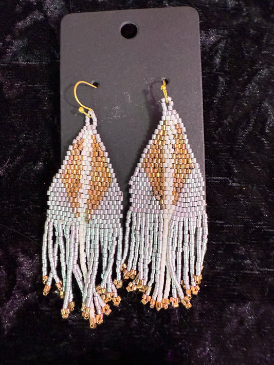 Metallic Beaded earrings