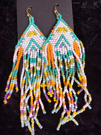 Harvest beaded earrings
