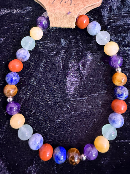 7 Chakra Handbeaded bracelet