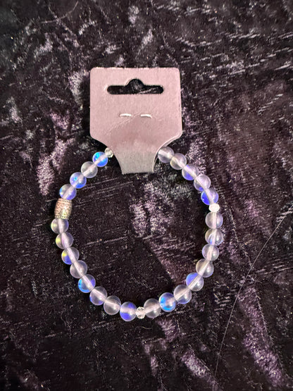 Mystic aura handbeaded bracelet