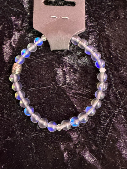 Mystic aura handbeaded bracelet