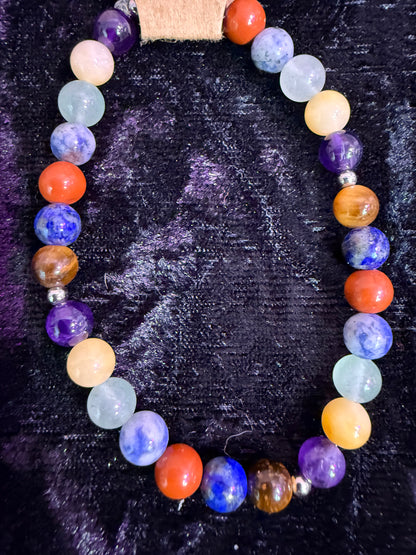 7 Chakra Handbeaded bracelet