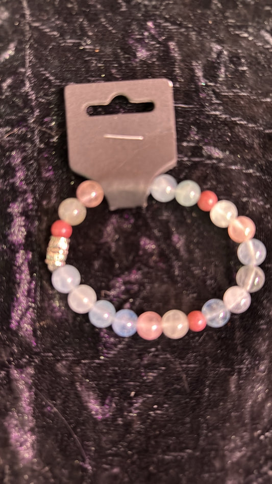 Multi color Flourite bracelet