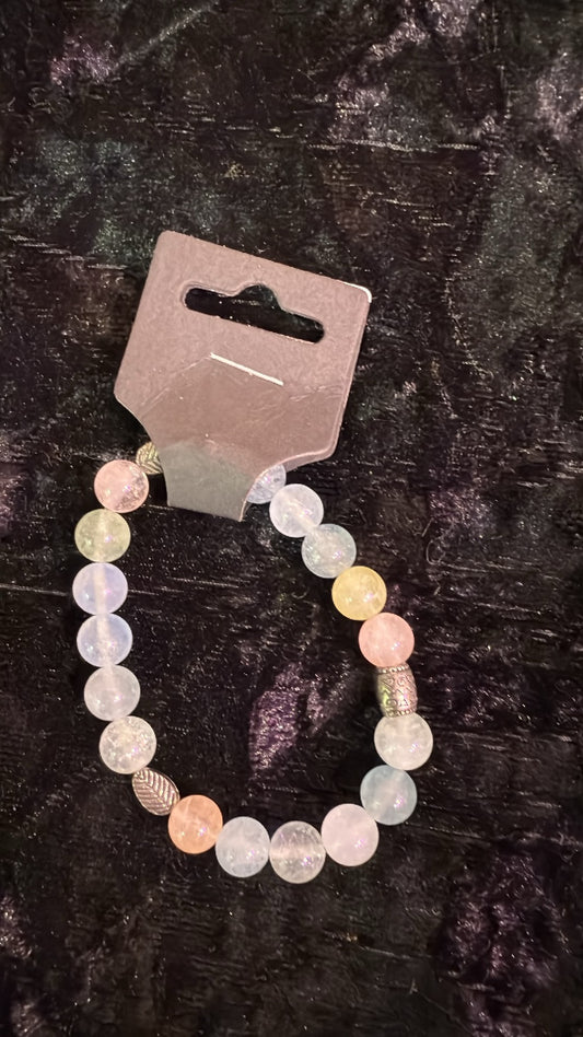 Multi color Flourite bracelet