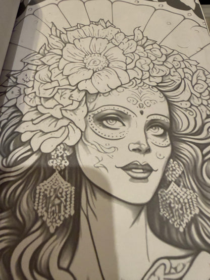 Dia de Los Muertos coloring book