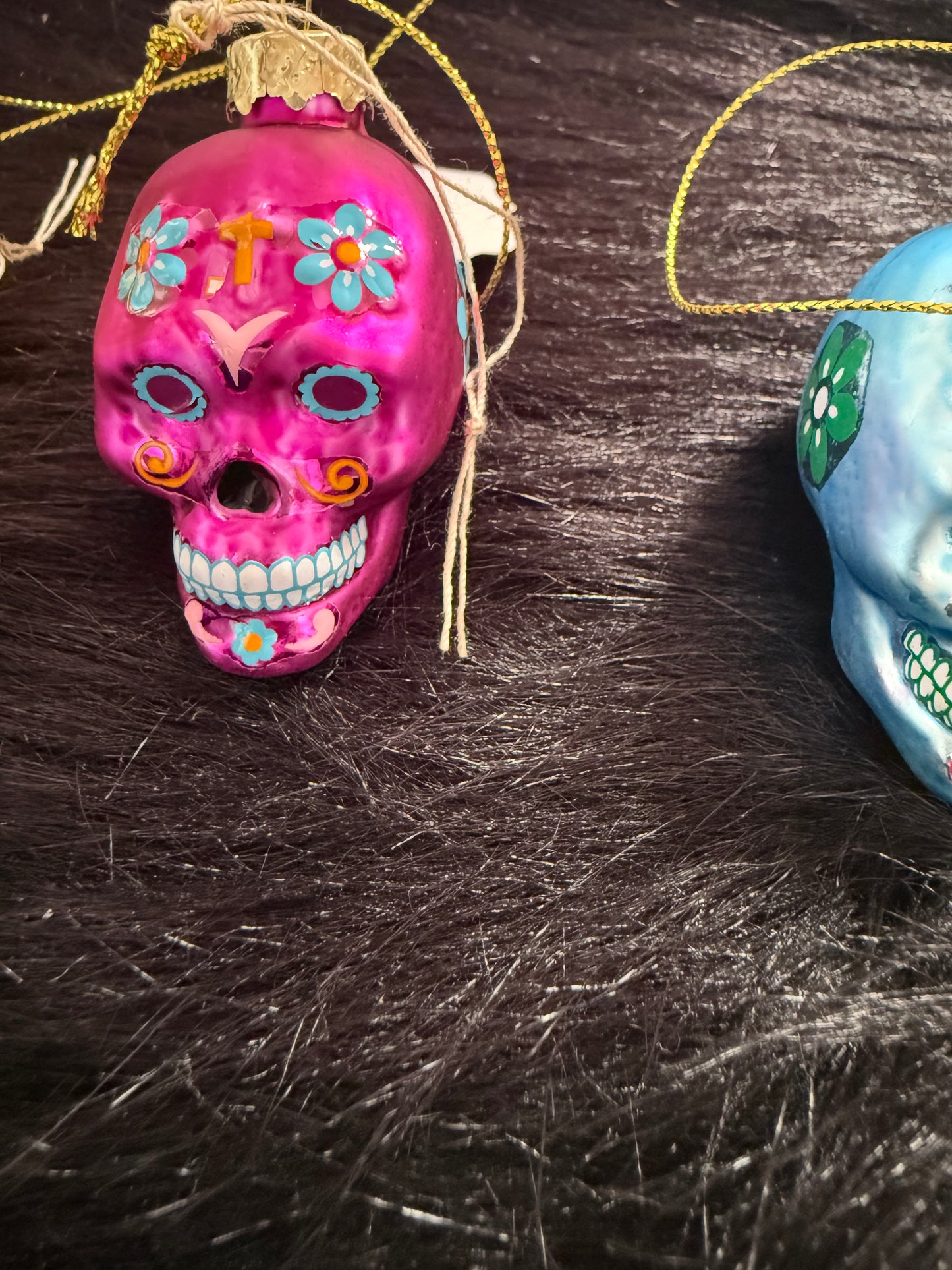 Pink dia de Los Muertos ornament