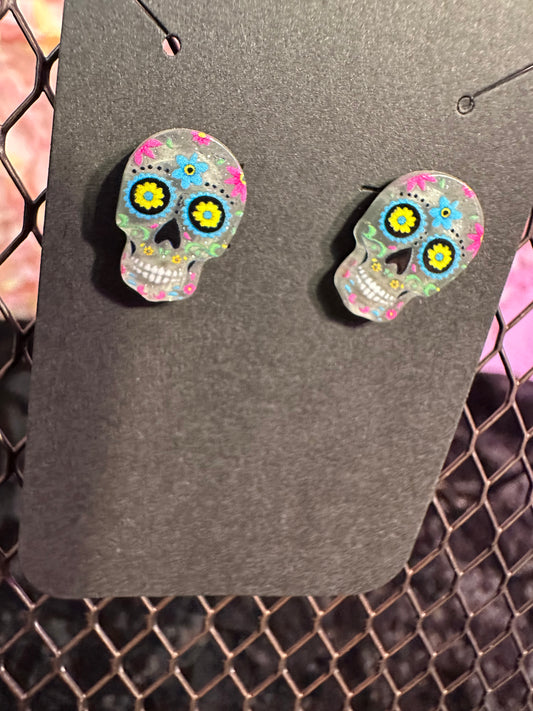 Dia de Los Muertos Studs