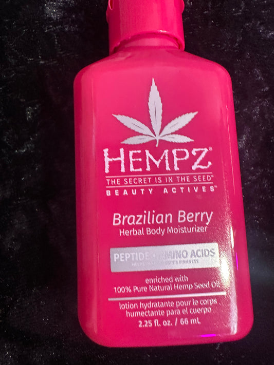 Hempz Brazilian Berry herbal body moisturizer 2.25 oz