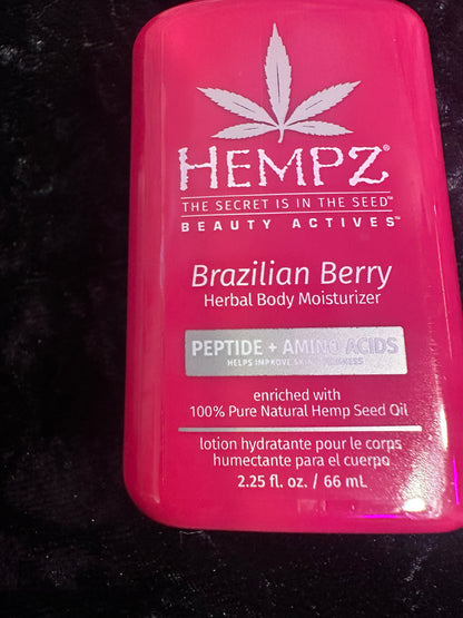Hempz Brazilian Berry herbal body moisturizer 2.25 oz
