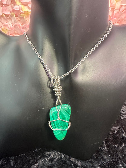 Malachite handmade pendant