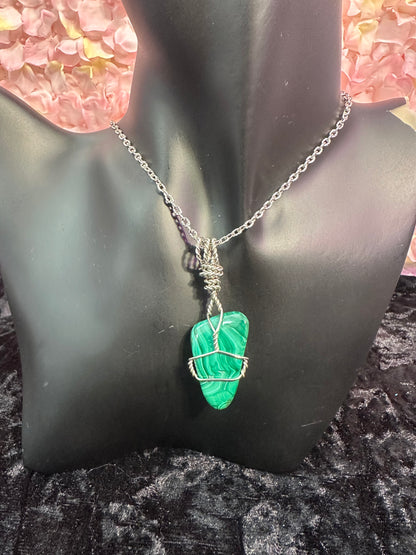 Malachite handmade pendant