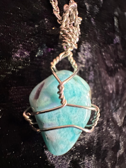 Amazonite handmade pendant