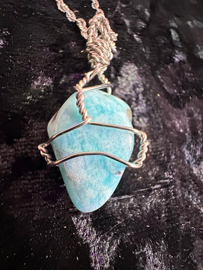 Amazonite handmade pendant