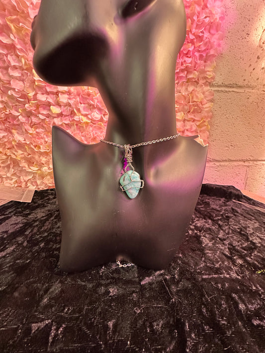 Amazonite handmade pendant