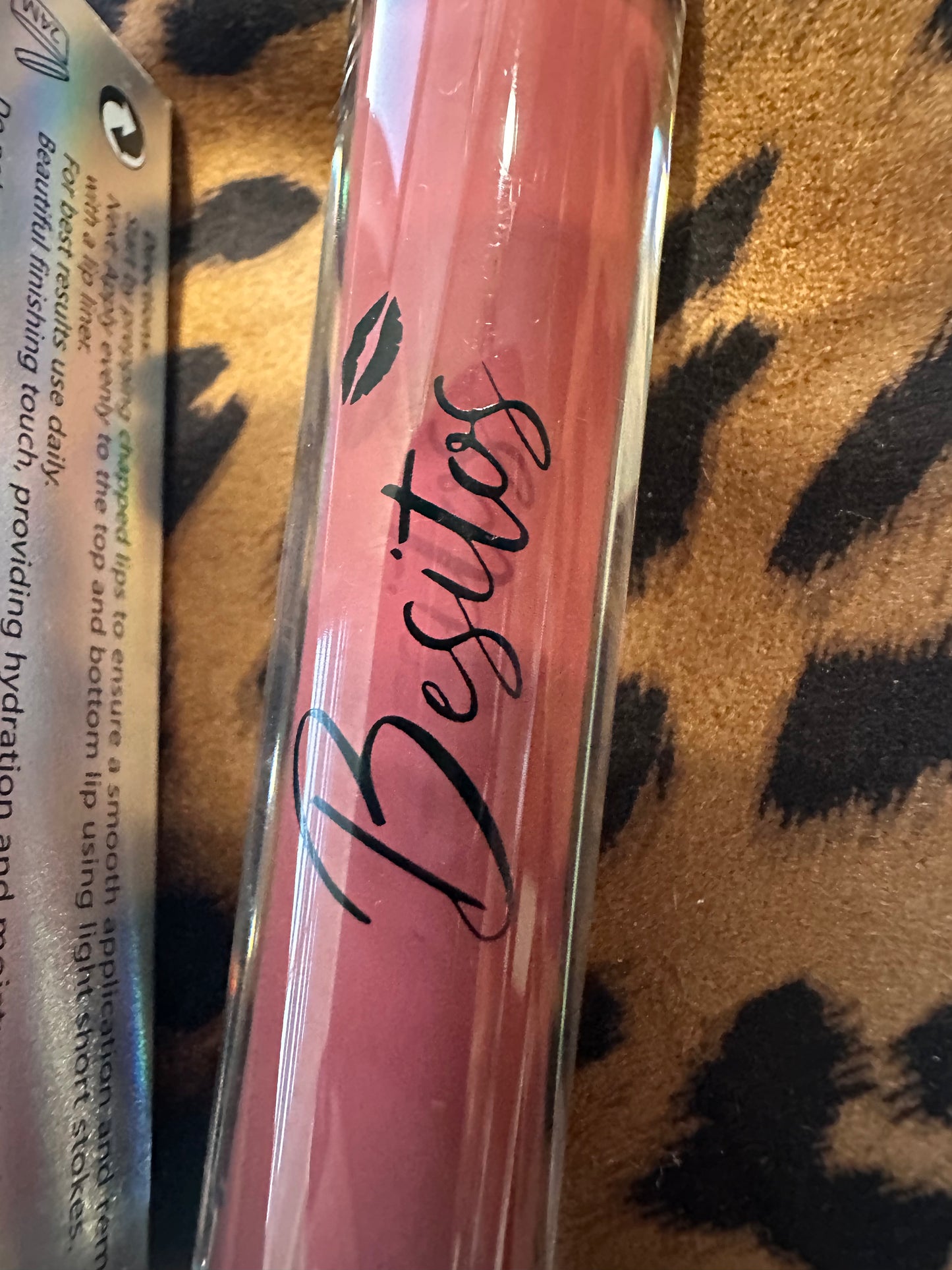 Animal print beauty self care kit