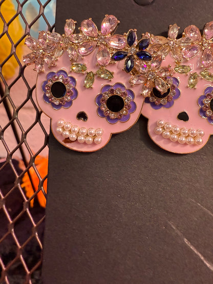 Lavendar Nickle Free Lead Free Dia de Los Muertos