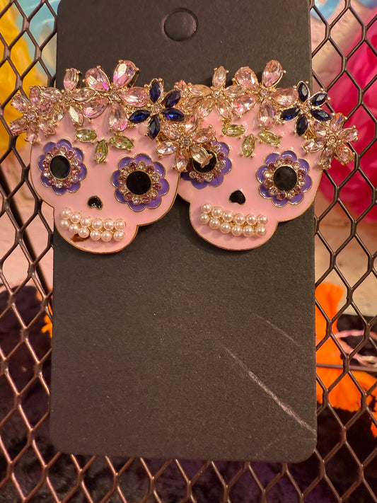 Lavendar Nickle Free Lead Free Dia de Los Muertos