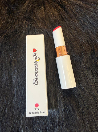 Rose tinted lip balm