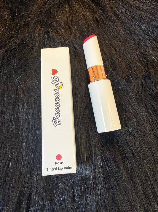 Rose tinted lip balm