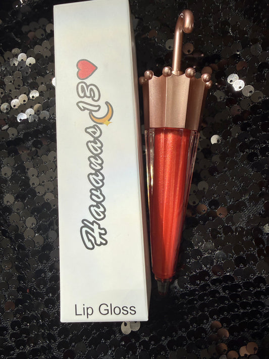 Coral daze paraben free vegan limited edition umbrella lip gloss