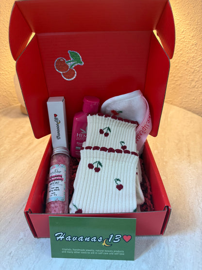 Custom Havanas13 Cherry Collection self care kit