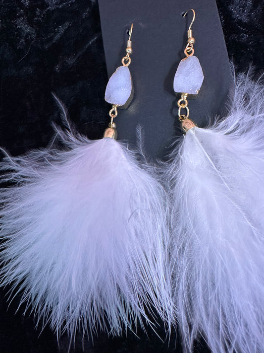 Pure Aura Feather Earrings
