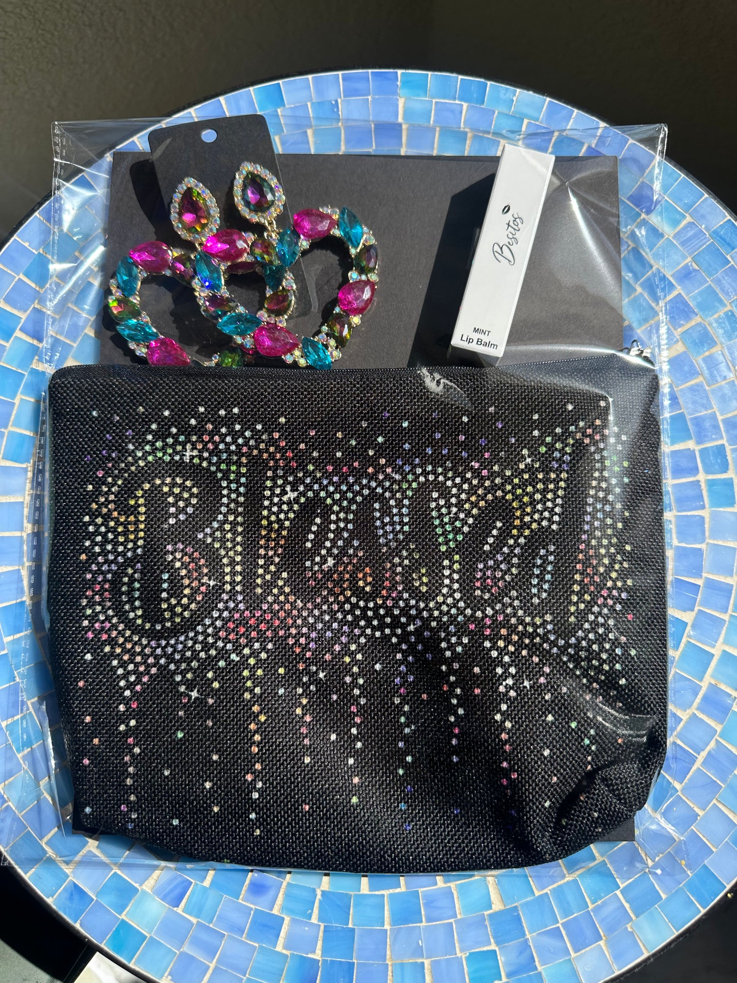 Blessed Rhinestone cluster jewel self care beauty Kit