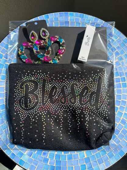 Blessed Rhinestone cluster jewel self care beauty Kit