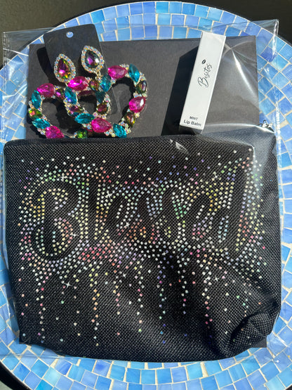 Blessed Rhinestone cluster jewel self care beauty Kit