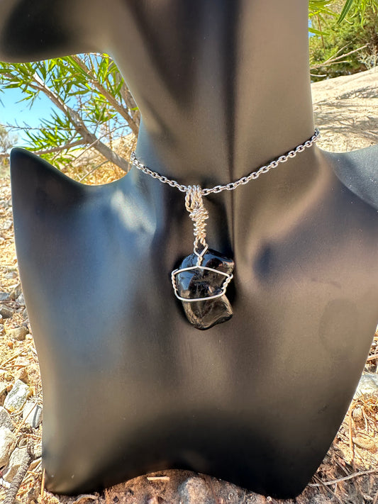 Black tourmaline pendant