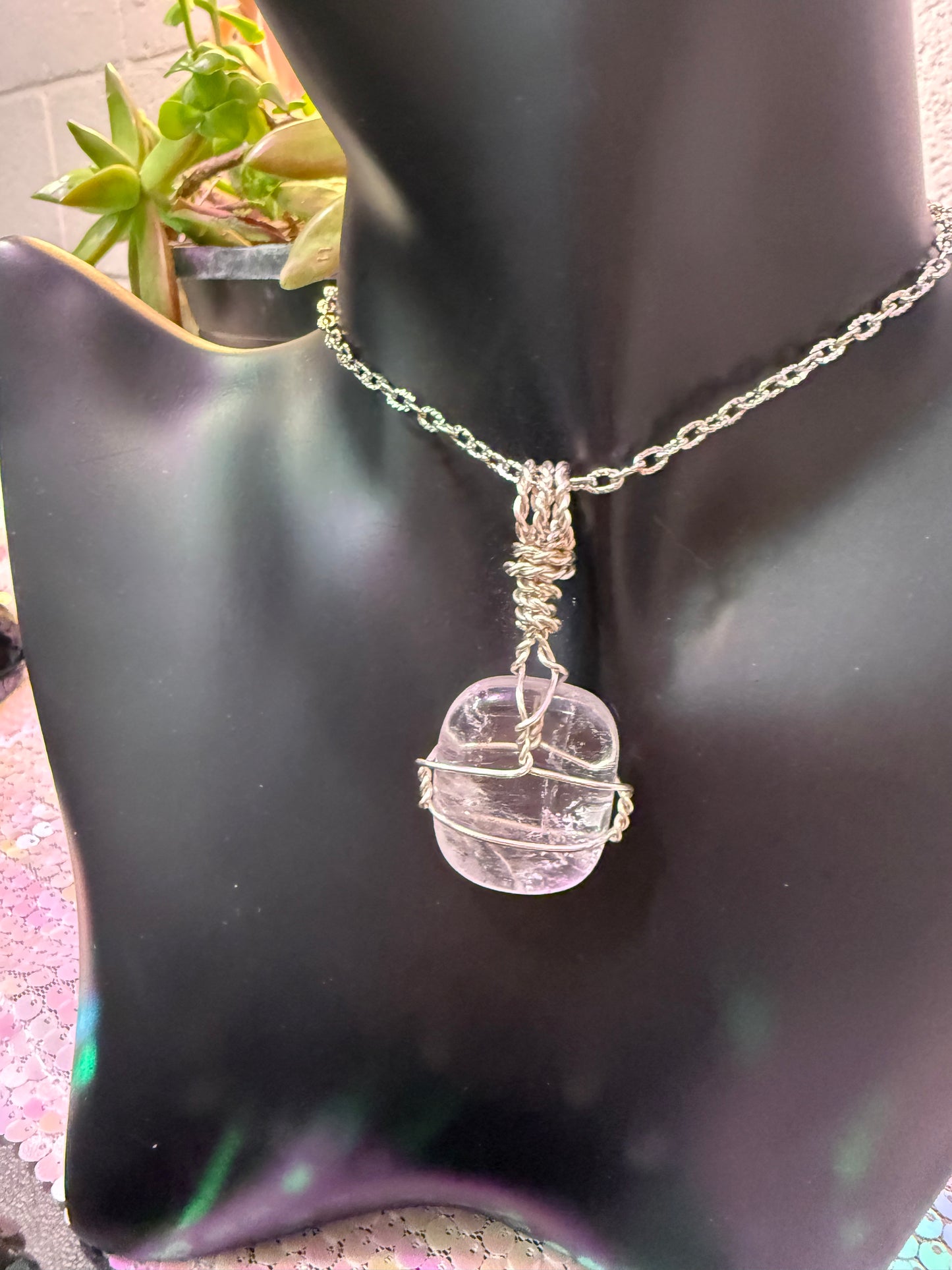 Clear Quartz Crystal pendant