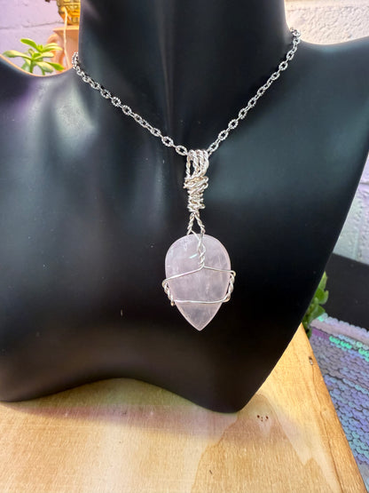 Rose Quartz Crystal pendant