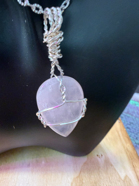 Rose Quartz Crystal pendant