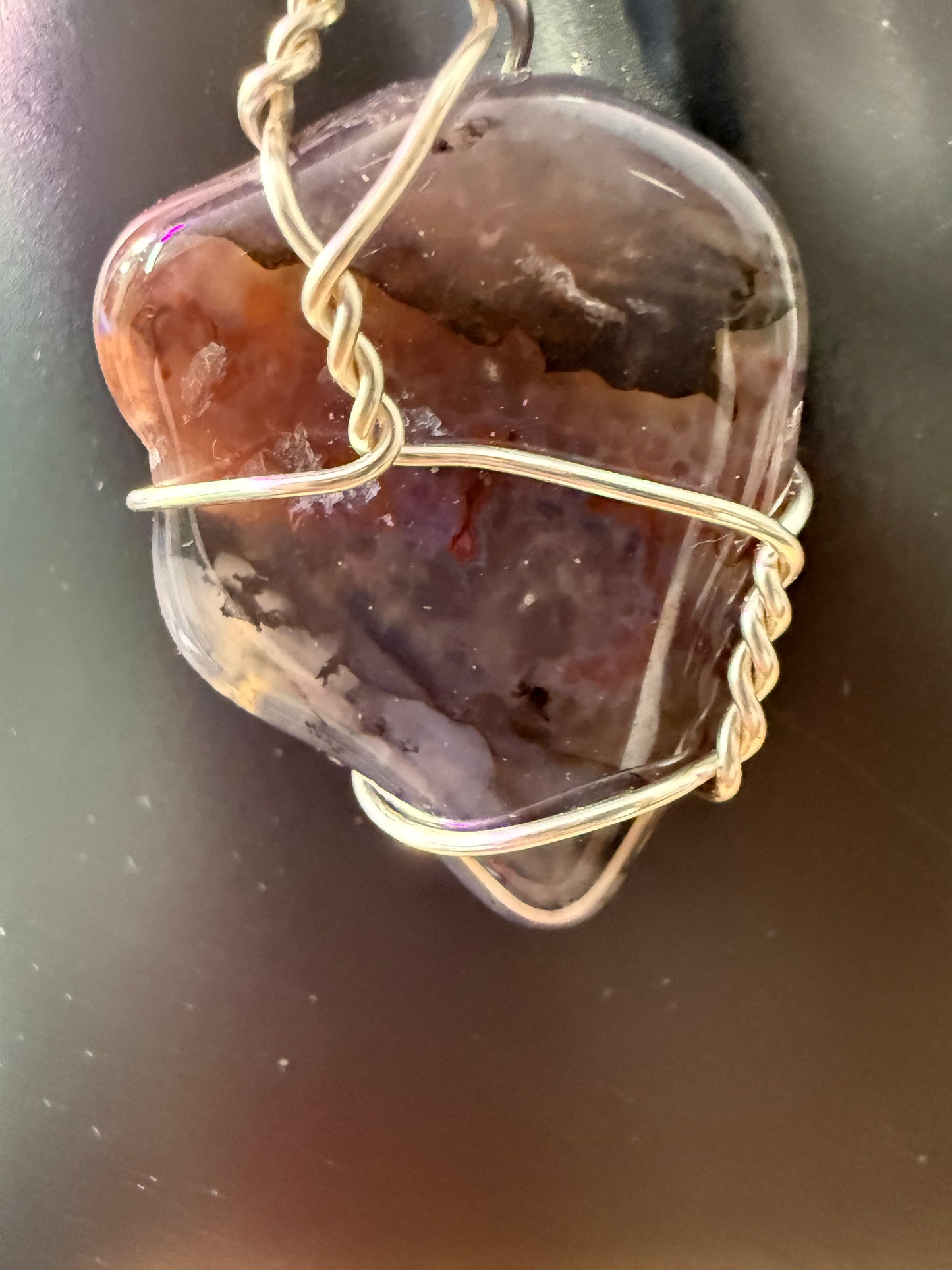 Blue Jasper crystal pendant