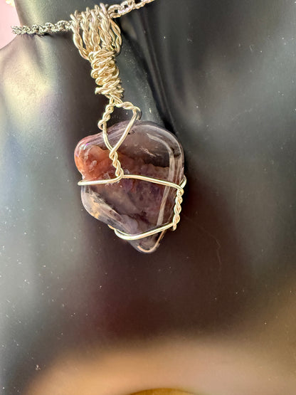 Blue Jasper crystal pendant
