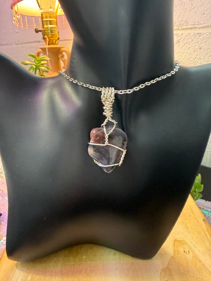 Blue Jasper crystal pendant