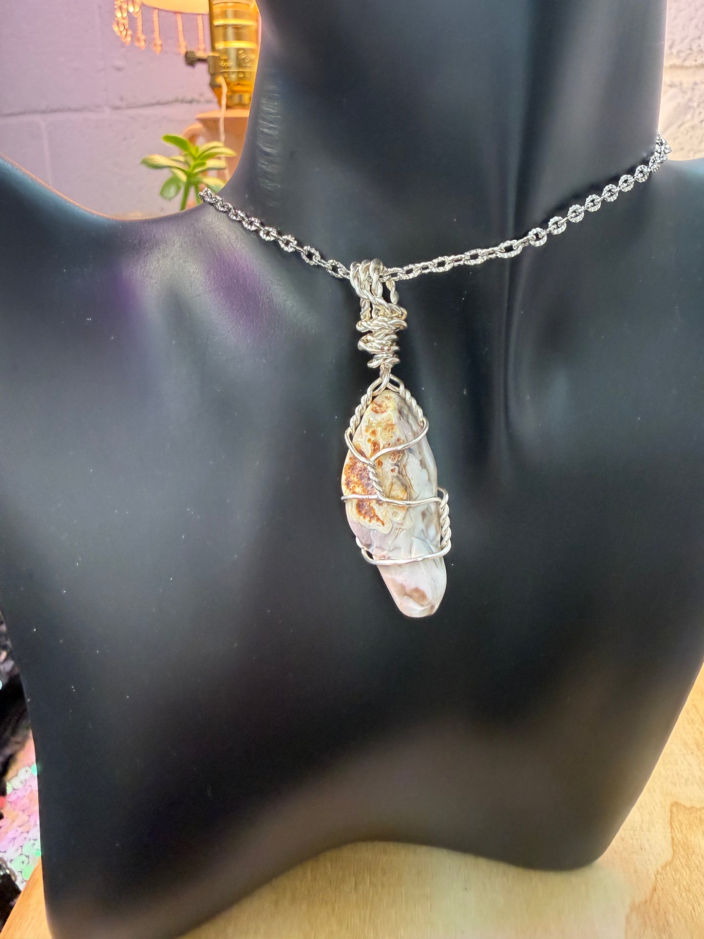 Ocean Jasper Crystal pendant